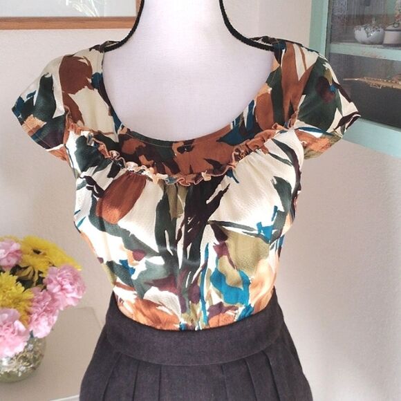 Anthropologie Tabitha Silk and Tweed Dress - Picture 2 of 11